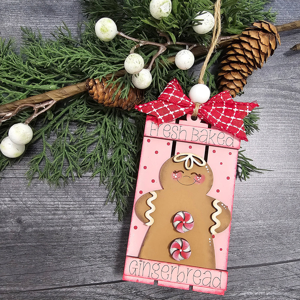 Gingerbread Pallet Ornament