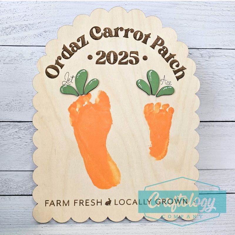 Easter Carrot Patch | Footprints Keepsake | DIY Kit