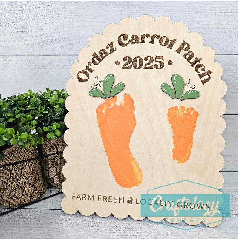 Easter Carrot Patch | Footprints Keepsake | DIY Kit