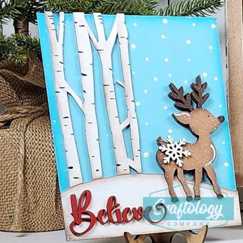 Believe | 8" Farmhouse Frame | Interchangeable Add-on | DIY Kit