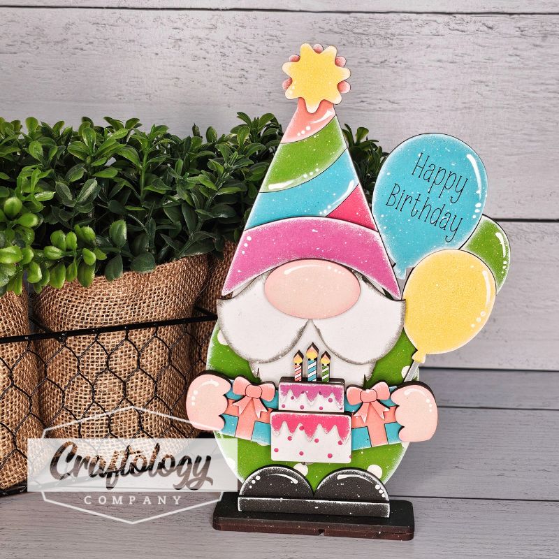 Birthday Standing Gnome