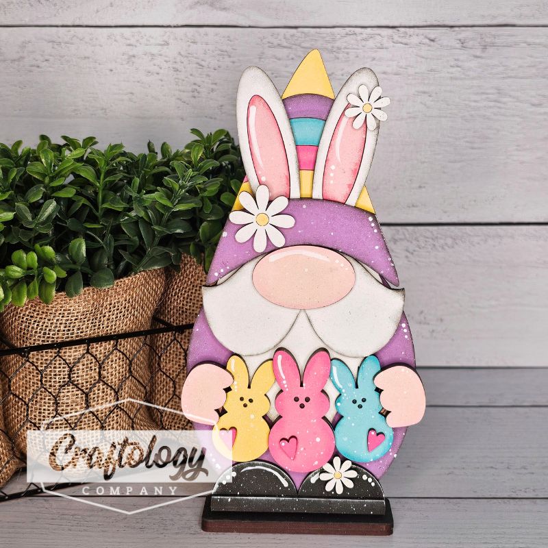 Easter Peep Standing Gnome