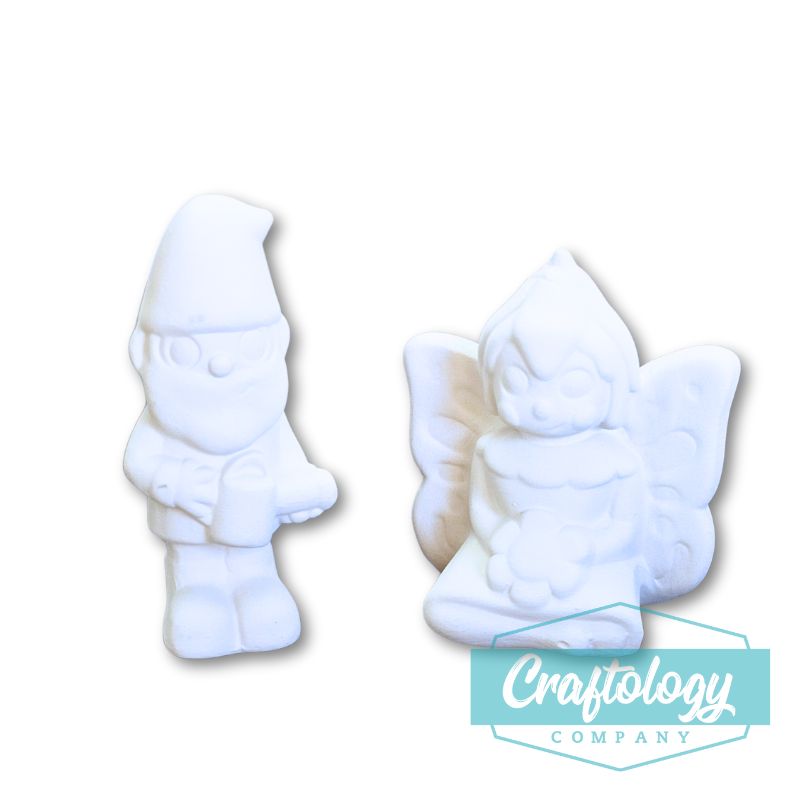 Gnome and Fairy Ceramic Figurines