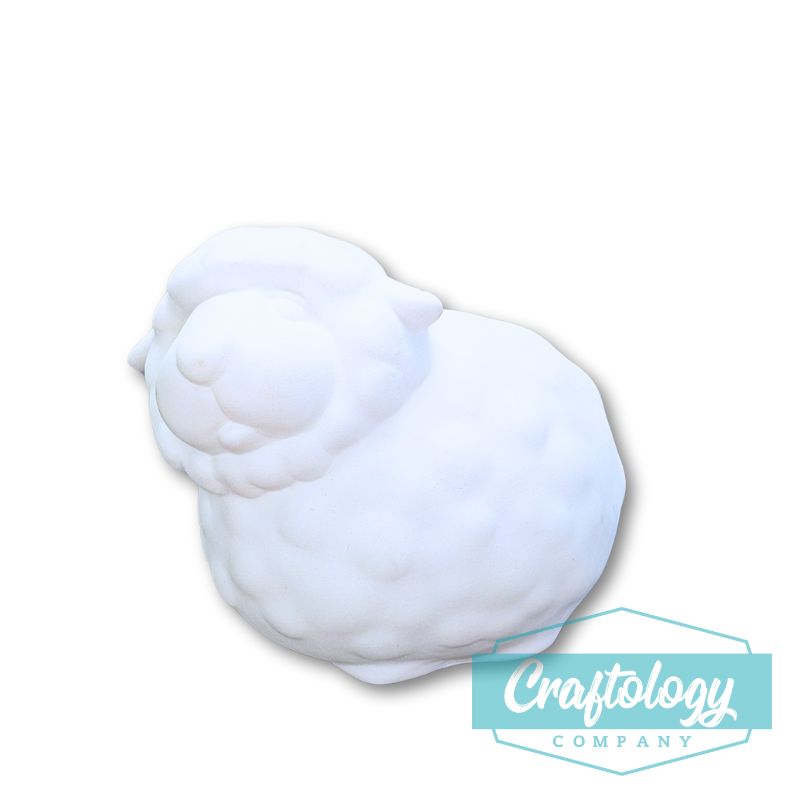 Fluffy Lamb Ceramic Figurine
