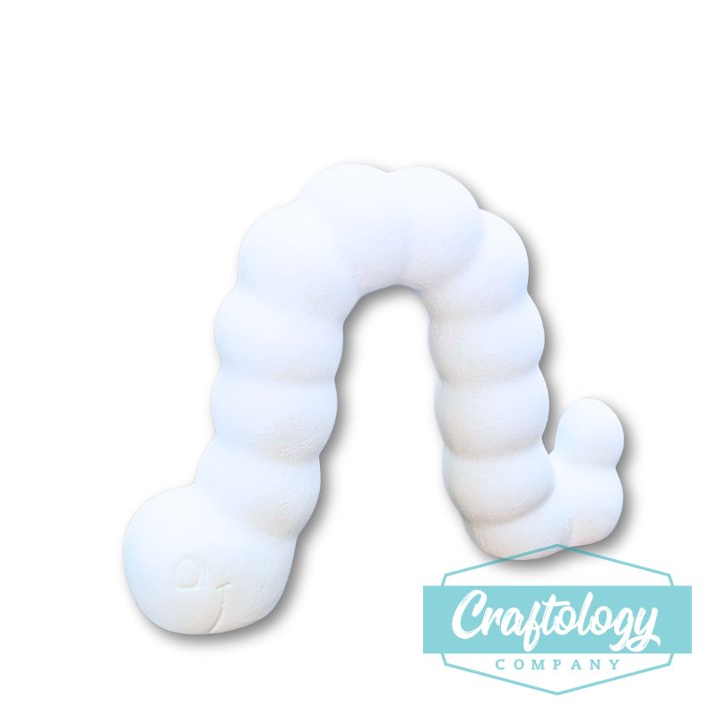 Inchworm Ceramic Figurine
