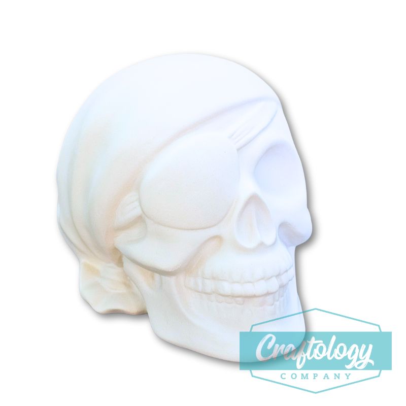 Pirate Skull Ceramic Bank