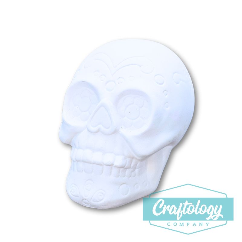 Sugar Skull Ceramic Figurine