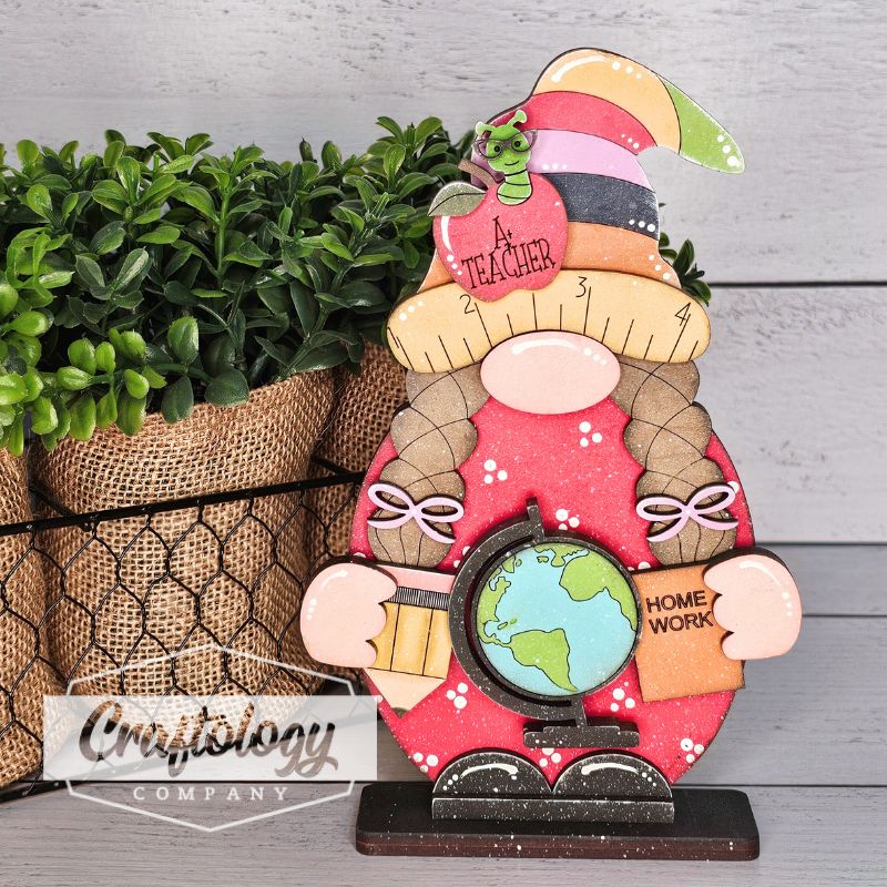 Girl Teacher Standing Gnome