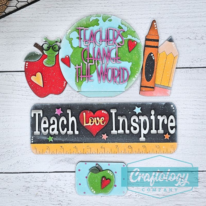 Teacher Change The World | Interchangeable Add-on | DIY Kit