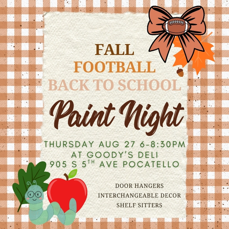 Fall, Football and Back To School Paint Night - Thursday, Aug 27, 2026