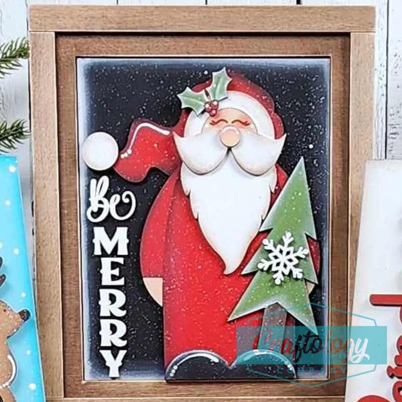 Be Merry | 8" Farmhouse Frame | Interchangeable Add-on | DIY Kit