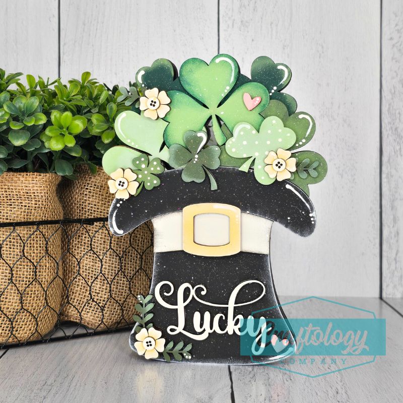 Lucky St. Patty's Day Hat - Chunky Shelf Sitter 7