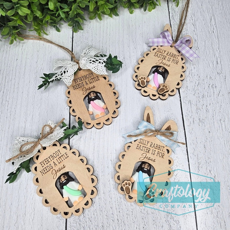 Mini Jesus Easter Egg | Custom Christian Easter Gift | Magnet or Ornament