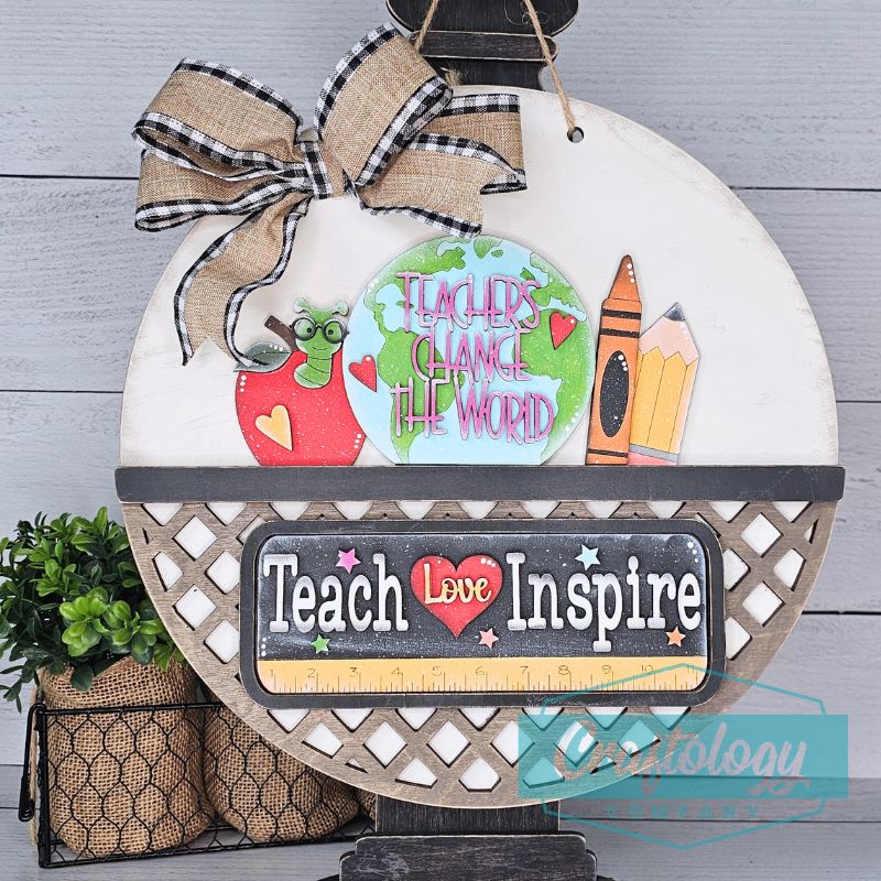 Teacher Change The World | Interchangeable Add-on | DIY Kit